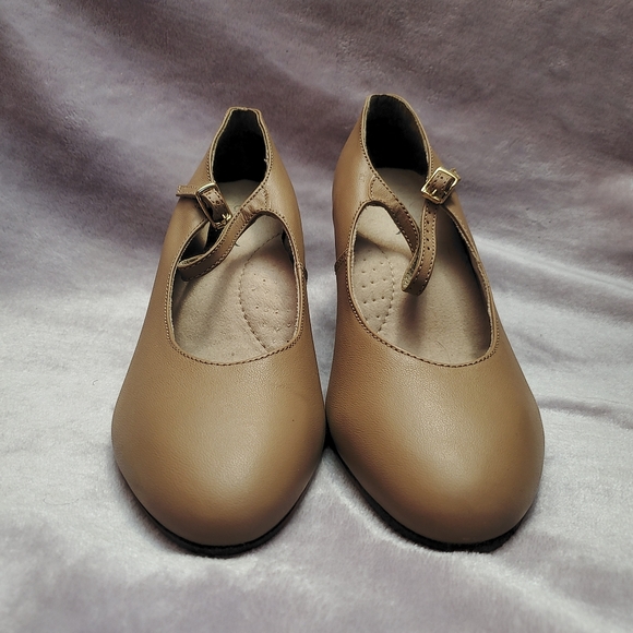 Capezio Shoes - Capezio | Tan Heels with Strap